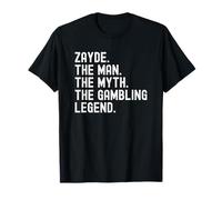 Zayde Man Myth Gambling Legend Jewish Grandpa Camiseta