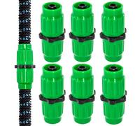 Zayin 6 juegos de reparación de mangueras de jardín expandibles, compatible con manguera de bolsillo, se adapta a mangueras de 25 a 100 pies, color verde