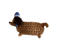 ZAYIUKI 1 pinza de pelo de ganchillo hecha a mano, diseño de perro y gatos, para niños, adolescentes y adultos, horquilla suave y cómoda