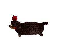 ZAYIUKI 1 pinza de pelo de ganchillo hecha a mano, diseño de perro y gatos, para niños, adolescentes y adultos, horquilla suave y cómoda