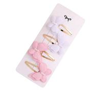 ZAYIUKI 4 pinzas de pelo de doble capa para mujeres y niñas, pasadores de metal, accesorios para el cabello con práctico agarre elástico