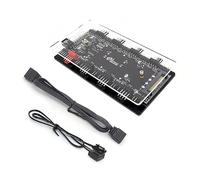 ZAYIUKI Convertidor,convertidor RGB 12V 4 Pines a 5V 3 Pines RGB Hub de Transferencia Interfaz SATA Instalación magnética para RGB 3PIN