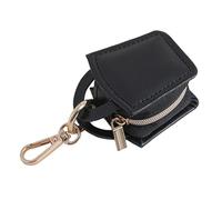 ZAYIUKI Estuche de viaje portátil para joyas, organizador de llaveros para anillos, soporte de joyas con forro suave y múltiples compartimentos