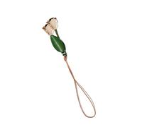 ZAYIUKI Llavero de tulipanes de piel, elegante colgante de flores, adorno colgante adecuado para espejo de coche o decoración de bolsas