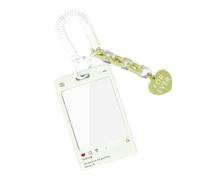 ZAYIUKI Portatarjetas Transparente con virola acrílica Creativa,Soporte para sesión fotográfica KPOP,Llavero,Funda para Fotos de Idol,Tarjetero para Postales