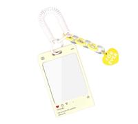 ZAYIUKI Portatarjetas Transparente con virola acrílica Creativa,Soporte para sesión fotográfica KPOP,Llavero,Funda para Fotos de Idol,Tarjetero para Postales