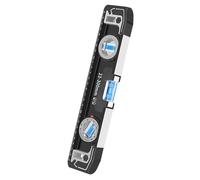 ZAYIUKI Regla de ángulos de nivel de burbuja de alta precisión, herramienta de medición de aluminio, fuerte nivel de caja magnética para uso doméstico y profesional