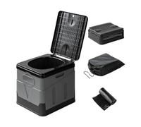 ZAYMDO Inodoro de camping, portátil plegable soporte de camping, inodoro de separación, inodoro móvil de viaje para adultos, para viajes, emergencia, camping, tráfico, pesca