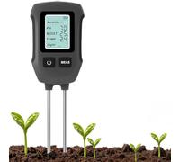 ZAYMGPD Medidor De Suelo 5 En 1, Medidor Digital De Humedad del Suelo para Plantas con Funciones De Ph,Humedad,Temperatura, Fertilidad E Intensidad Lumínica, Sondas Dobles,para Jardines Y Granjas
