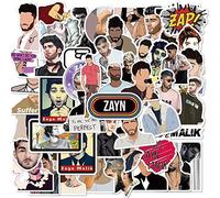 Zayn Malik - Adhesivos adhesivos resistentes al agua para portátiles, teléfonos, fundas de teléfono, consolas, paredes, maletín, libros, juego (50 pegatinas)