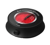 Zayuzo Mini Hornillo Eléctrico Cerámico 800 W, Placa Calefactora Redonda por Infrarrojos con Control Giratorio, Modo Automático De Baja Temperatura, Resistente Al Agua Y Fácil De Limpiar, Ideal Par