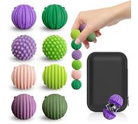 Zaztytoy 8 Bolas magnéticas - Set de Pelotas antiestrés de Silicona con Caja de Almacenamiento, para apretar, agarrar, unir y organizar en Momentos de relajación, para Oficina y Uso Diario (Púrpura)