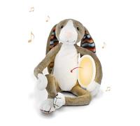 ZAZU Bo The Bunny Nightlight - Déjate Dormir con Canciones de Cuna, música de salón o Sonido de la Naturaleza, melodías relajantes, Dos ajustes de Volumen, Apagado automático, Lavable