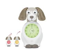 ZAZU Davy The Dog - Reloj de Entrenamiento de sueño y luz Nocturna para niños, Reloj Despertador Iluminado, Ayuda a enseñar a tu Hijo cuándo despertarse con Indicadores visuales, Brillo Ajustable,