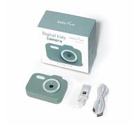 ZAZU Fun HD Cámara Digital para Niños - Vídeo 1080P Pantalla 2.0" Recargable Cámara Portátil Infantil con Divertidas Funciones para Fotos y Videos (Verde)