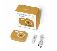 ZAZU Fun HD Cámara Digital para Niños - Vídeo 1080P Pantalla 2.0" Recargable Cámara Portátil Infantil con Divertidas Funciones para Fotos y Videos (Amarillo)