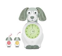 ZAZU Kids Davy Dog - Despertador Educativo y Entrenador del sueño para niños, Despertador LED Infantil, sueño Inteligente y Despertar, niñas y niños (Verde)