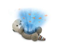 ZAZU Otto der Otter - Proyector de luz nocturna LED (océano, peces móviles, ondas, 5 melodías, programa de sueño de 3 niveles, detección de ruido, funciona con pilas)