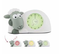 ZAZU Reloj Sam The Lamb - Reloj de Entrenamiento de sueño y luz Nocturna para niños | Enseña a tu Hijo con Indicadores visuales cuándo despertarse | Brillo Ajustable | Apagado automático (Sage)