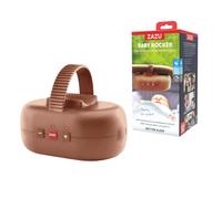 ZAZU Robby Balancín Automático para bebé: ajustable, temporizador de 40 min, sensor de llanto, batería recargable USB, resistente al agua, diseño universal para cochecitos y buggies (Tierra)