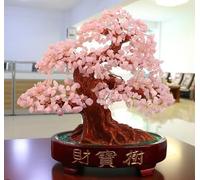ZAZUZU Tree of Life de Cuarzo Amarillo Natural de 14 Pulgadas, The Wealth Tree, Traying Wealth, Luck, Energy, Used for Home Company Ornaments Apertura de Decoraciones de Regalos