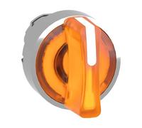 ZB4BK1353 Harmony XB4, Cabezal selector iluminado, Metal, Naranja, Ø22, LED integrado, 3 posiciones, Fijación fija