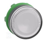 ZB5AH013 Pulsador plano blanco push-push LED plástico