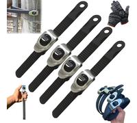 Zbad1 Grip Lock Strap, Ultimate Heavy-Duty Grip Lock Strap, Anti-Slip Grips Locks Straps, Connectable Multipurpose Locking Straps, Adjustable Reusable, for Secure Anything (4pcs,14.7in)