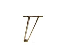 ZBBLADM 2 unids/Set de Pata de Mueble de Metal en Forma de U, Soporte de Pata de Mesa, Almohadilla de protección, Pata de Soporte for Pata de sofá, Mueble, gabinete, Silla, pies(Gold 18cm)