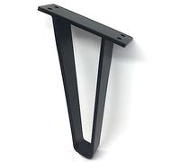 ZBBLADM 2 unids/Set de Pata de Mueble de Metal en Forma de U, Soporte de Pata de Mesa, Almohadilla de protección, Pata de Soporte for Pata de sofá, Mueble, gabinete, Silla, pies(Black 15cm)