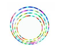 ZBDP - Aros deportivos coloridos LED de 60/70/80/90 cm, para perder peso, fitness, espectáculo artístico, yoga, gimnasio en casa, equipo de entrenamiento para mujeres
