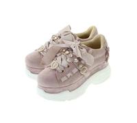 ZBDP Sweet Heart Shape Rhinestone Bowknot Platform Sneaker Spring and Autumn Sweet Pink Casual Shoes Mujer Zapatos, Rosa Estilo 2, 38 EU