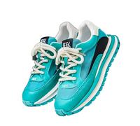 ZBDP The Casual Shoe Trend: Zapatillas blancas versátiles, zapatos de patinaje, zapatos deportivos y zapatos para papá, azul celeste, 38 2/3 EU