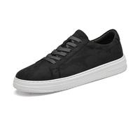 ZBDP - Zapatillas deportivas para hombre, elevador, aumento de altura, 6 cm, talla grande 35-47, Black, 36.5 EU