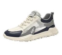 ZBDP - Zapatos casuales de malla transpirable para hombre, para verano, al aire libre, a la moda, para playa, caminar, tenis, Qql1186 Mi Blue, 42.5 EU