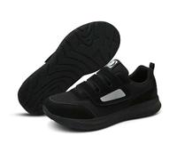 ZBDP - Zapatos ortopédicos antideslizantes y ligeros para edema con para fascitis plantar, Black, 38.5 EU