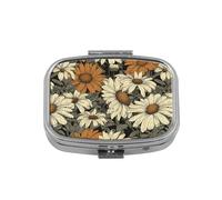 ZBDZSW - Caja de medicina de metal, diseño de girasol, paquete de píldoras, productos de salud, resistente a la humedad, ataúd de moda