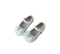 ZBDZSW Mary Janes - Zapatos de fiesta para niñas, con lentejuelas, diamantes de imitación, a la moda, versátiles, suaves, informales, para niñas, Blue, 27 EU