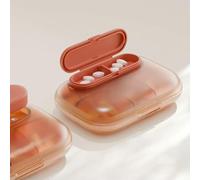 ZBDZSW - Práctico mini pastillero a prueba de humedad para viajes al aire libre, organizador de tabletas, contenedor organizador de medicamentos