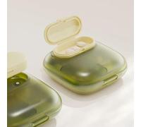 ZBDZSW - Práctico mini pastillero a prueba de humedad para viajes al aire libre, organizador de tabletas, contenedor organizador de medicamentos