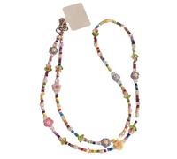 ZBDZSW The Girls Colorful Tulip Flower Beads - Funda universal de cadena larga con colgante de banda trasera