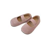 ZBDZSW - Zapatos de primavera y verano para niñas, de terciopelo de color dopamina, zapatos Mary Jane, suela suave, banda elástica, zapatos planos de ballet para niños, casuales, Pink, 31 EU