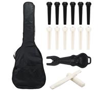 ZBHDEYG 1 funda para guitarra de viaje, 15 accesorios para guitarra acústica, funda impermeable para guitarra, Negro , talla única, moderno