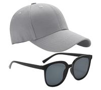 ZBHDEYG 1 Gorra De Béisbol para Hombre, 1 Par De Gafas De Sol, Gorra De Golf, Gorra De Béisbol para Mujer, Gorra para Correr para Mujer, Gorra para Correr Ajustable