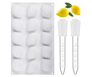 ZBHDEYG 1 molde de limón, goteros, forma de fruta, silicona, molde para tartas