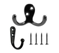 ZBHDEYG 1 percha, 1 gancho, gancho de pared, gancho de baño, gancho para puerta, gancho para colgar, gancho negro, gancho para toalla, gancho de cocina