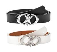 ZBHDEYG 2 Cinturones Vintage, Cinturón Ajustable, Cinturón De Doble Estrella, Cinturón De Pantalones Para Niñas, Cinturón De Ropa