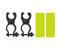 ZBHDEYG 2 clips para bicicleta, 2 unidades de lámina reflectante, soporte para muleta, soporte para muleta, soporte para bicicleta, soporte universal, accesorios para sillas de ruedas