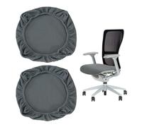 ZBHDEYG 2 fundas de cojín de asiento a cuadros, funda de asiento giratoria, funda elástica, lavable, funda de asiento individual, funda suave para silla