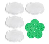 ZBHDEYG 4 herramientas para arreglos florales, 1 herramienta de eliminación de espinas, ventosa para arreglos florales, bandeja para arreglos florales, soporte transparente para flores